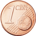 One Euro Cent Coin 