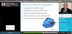 How to Stop Malware and Advanced Persistent Threats I