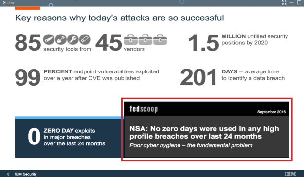 Slide 3 - Force the Bad Guys to Use Zero Day Exploits — and Why That’s a Good Thing